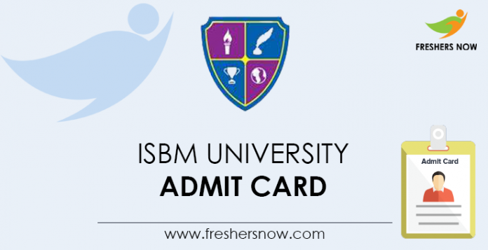 ISBM-University-Admit-Card