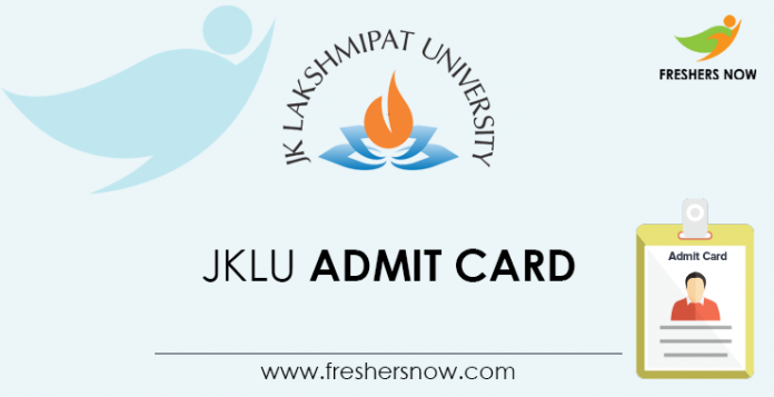 JKLU Admit Card