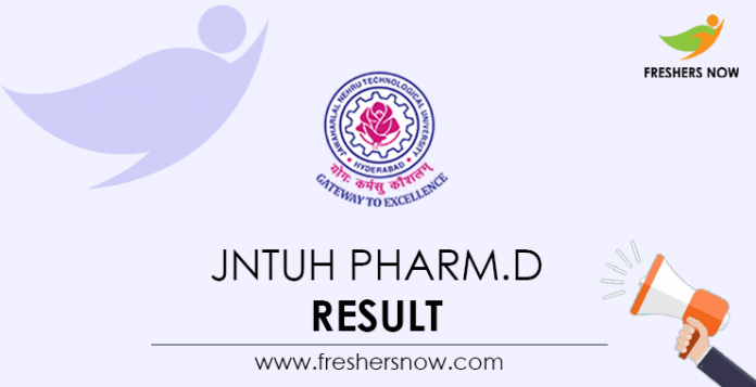 JNTUH Pharm.D Result