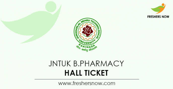 JNTUK B.Pharmacy Hall Ticket