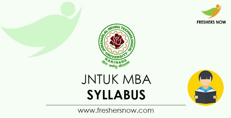 JNTUK MBA Syllabus 2021 PDF For 1st 2nd 3rd 4th Sem