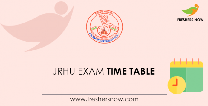 JRHU-Exam-Time-Table