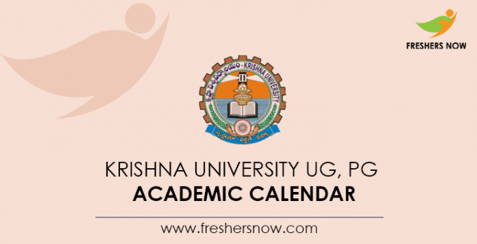Krishna University UG, PG Academic Calendar