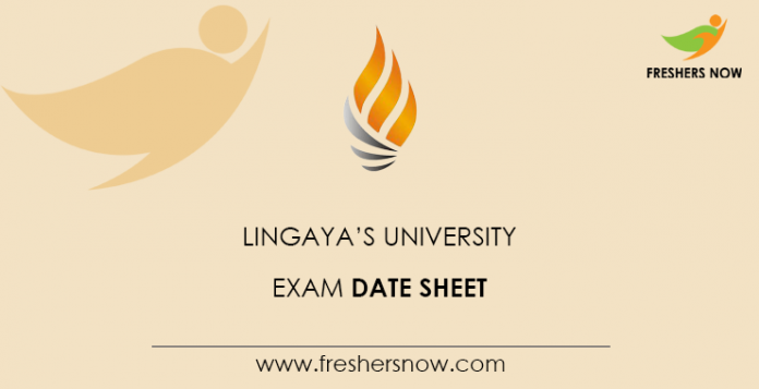 Lingayas-University-Exam-Date-Sheet