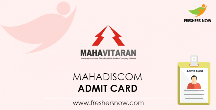 MAHADISCOM-Admit-Card