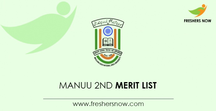 MANUU-2nd-Merit-List