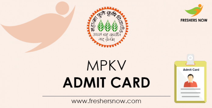 MPKV-Admit-Card