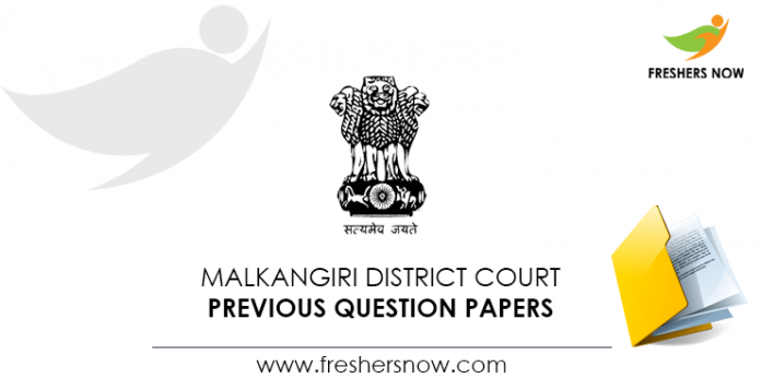 Malkangiri District Court Previous Question Papers