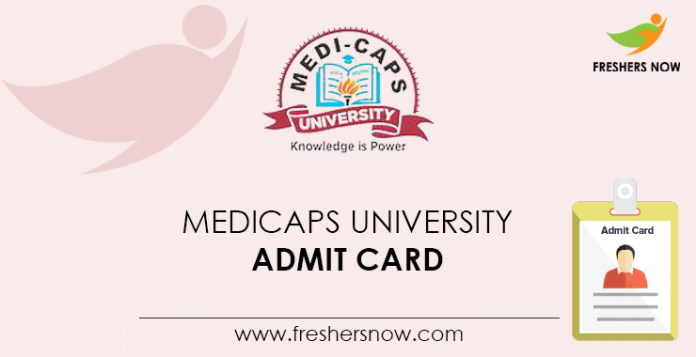 Medicaps University Admit Card
