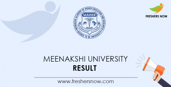Meenakshi University Result