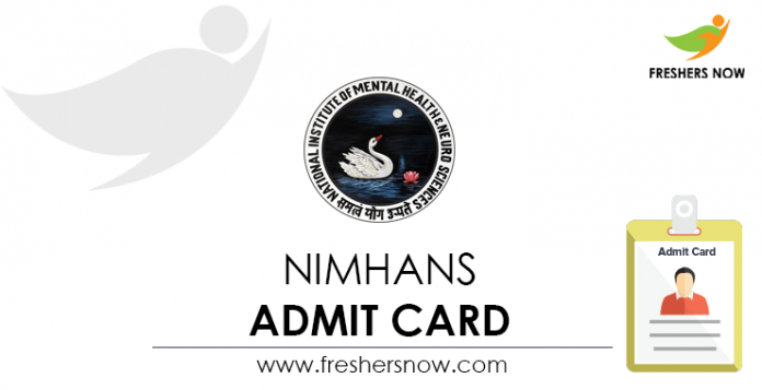 NIMHANS-Admit-Card