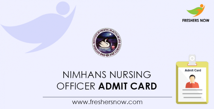 NIMHANS-Nursing-Officer-Admit-Card