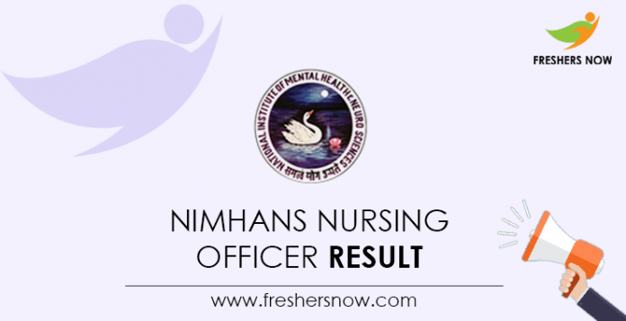 NIMHANS-Nursing-Officer-Result
