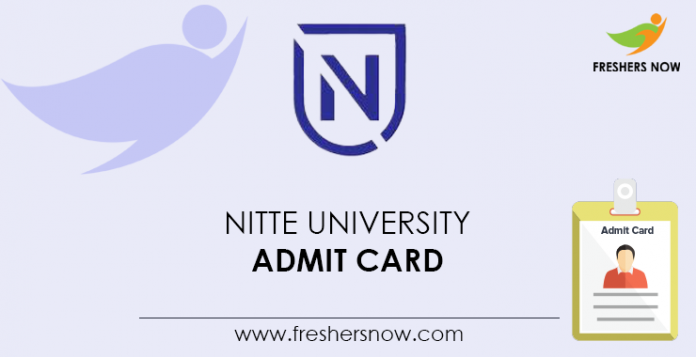 NITTE-University-Admit-Card