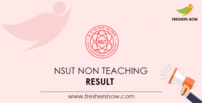 NSUT-Non-Teaching--Result