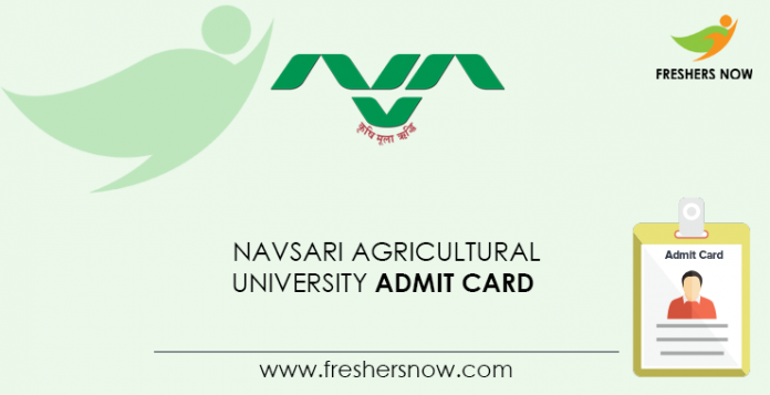 Navsari-Agricultural-University-Admit-Card