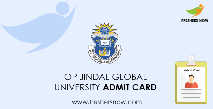 OP Jindal Global University Admit Card