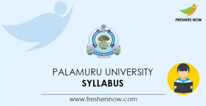 Palamuru University Syllabus
