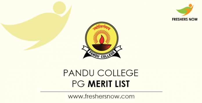 Pandu College PG Merit List