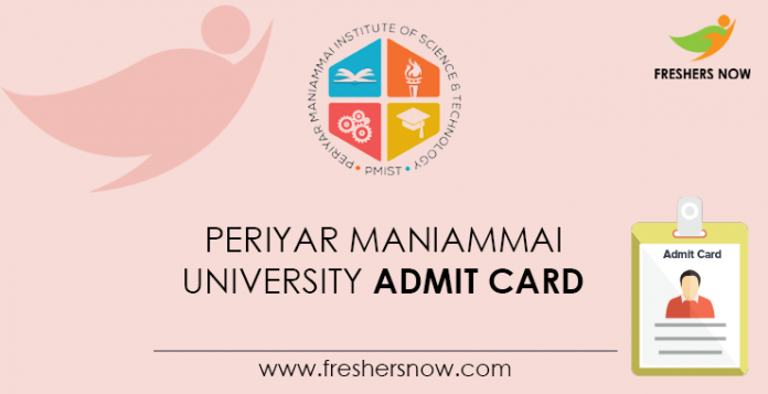 Periyar-Maniammai-University-Admit-Card