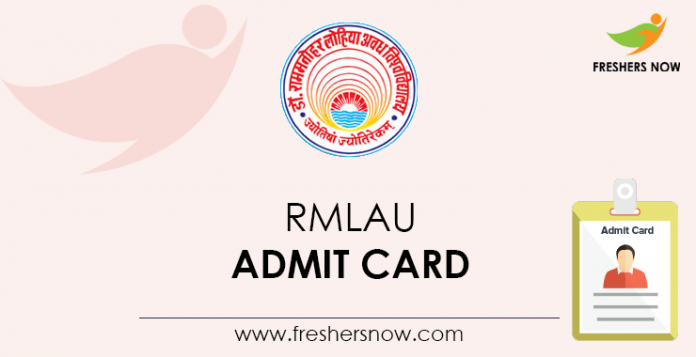 RMLAU Admit Card