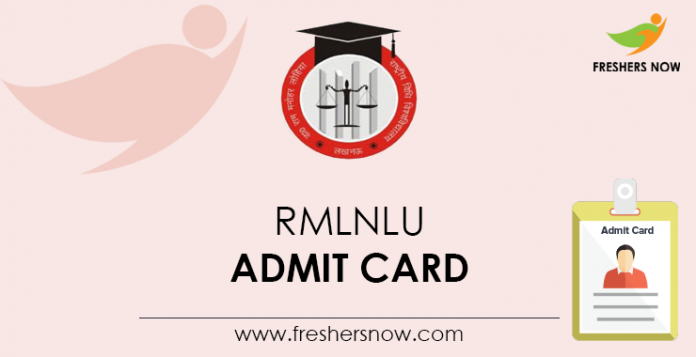 RMLNLU Admit Card