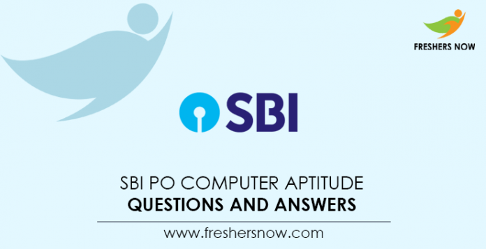 SBI PO Computer Aptitude Questions and Answers