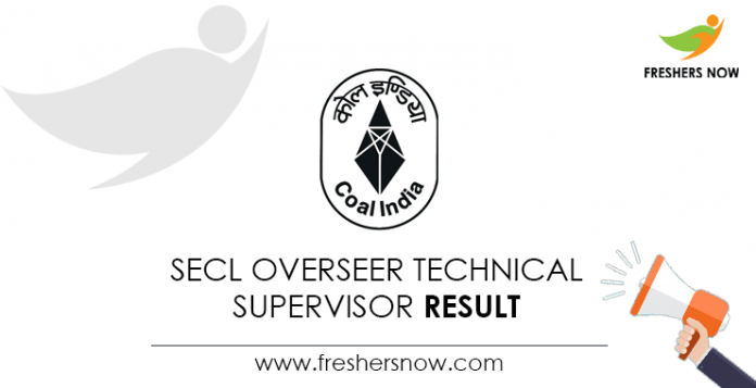 SECL-Overseer-Technical-Supervisor-Result