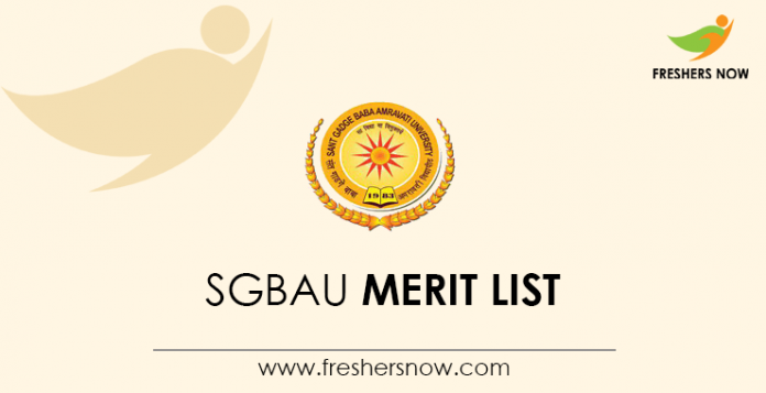 SGBAU Merit List