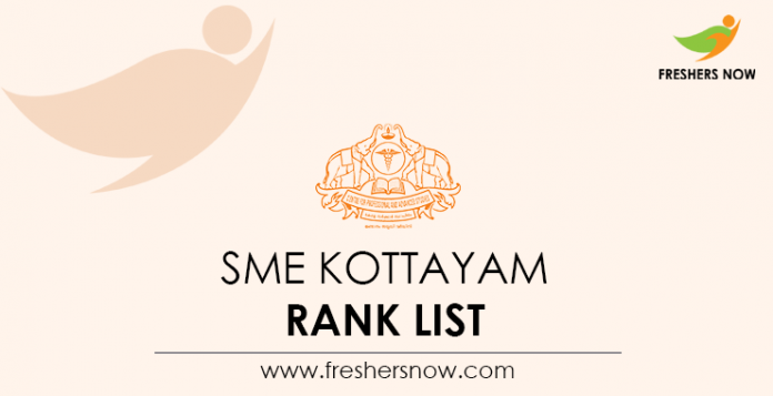 SME Kottayam Rank List