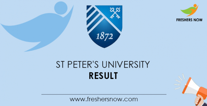 St-Peter's-University-Result