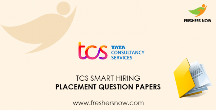 TCS Smart Hiring Placement Question Papers