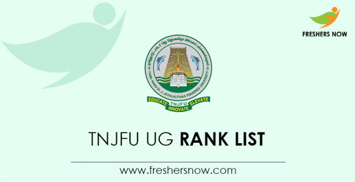 TNJFU UG Rank List