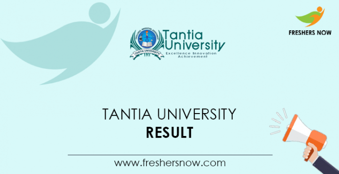 Tantia University Result