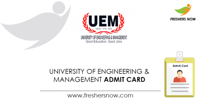 UEM Admit Card
