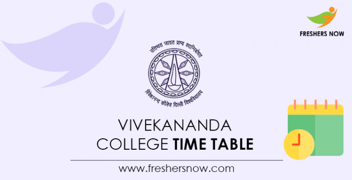 Vivekananda College Time Table