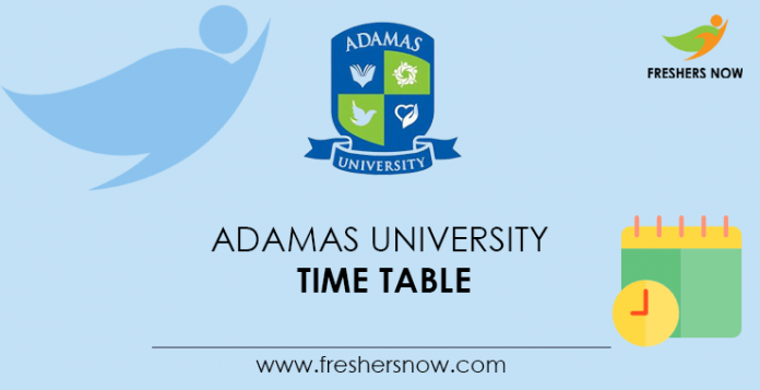 Adamas-University-Time-Table