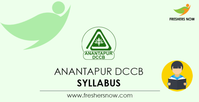 Anantapur DCCB Syllabus