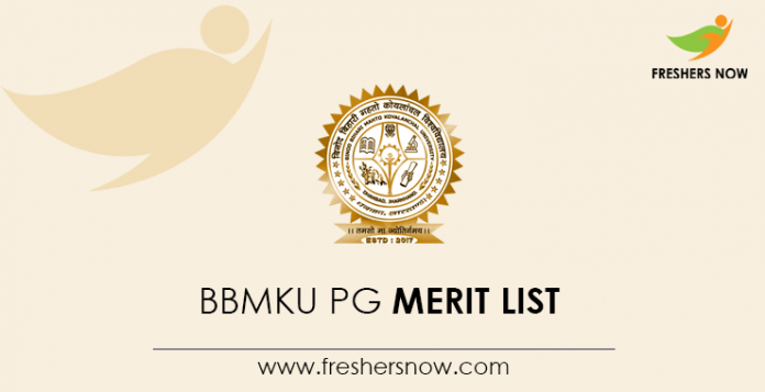 BBMKU PG Merit List