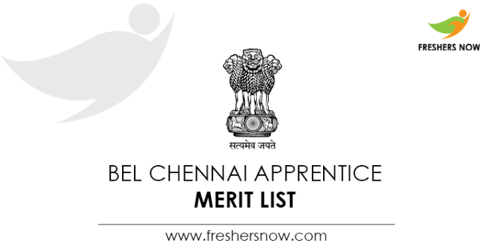 BEL Chennai Apprentice Merit List