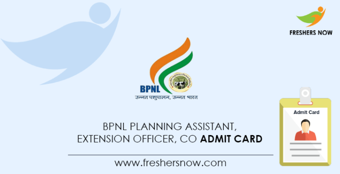 BPNL-Planning-Assistant,-Extension-Officer,-CO-Admit-Card