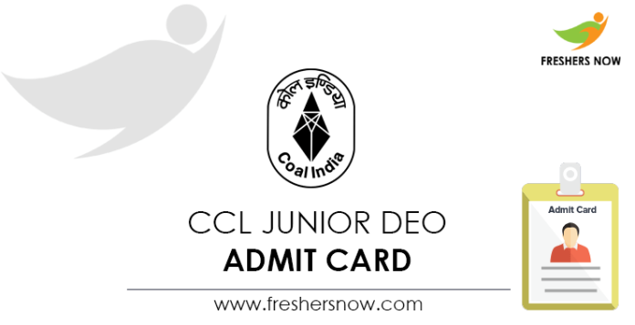 CCL Junior DEO Admit Card