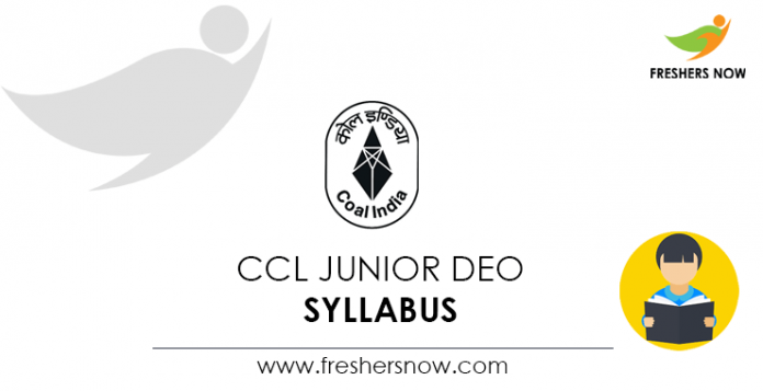 CCL Junior DEO Syllabus