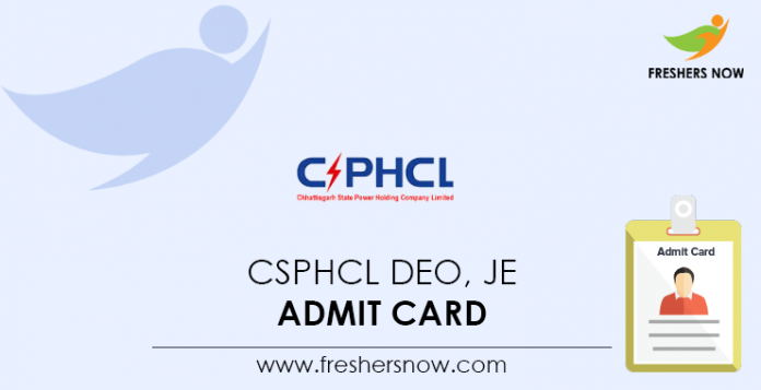 CSPHCL-DEO,-JE-Admit-Card
