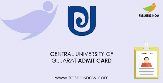 Central University of Gujarat Admit Card