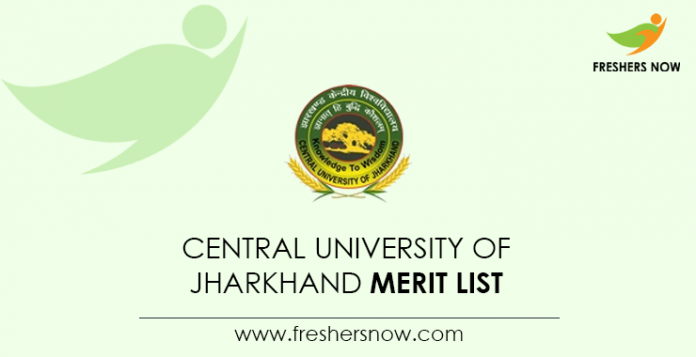 Central University of Jharkhand Merit List