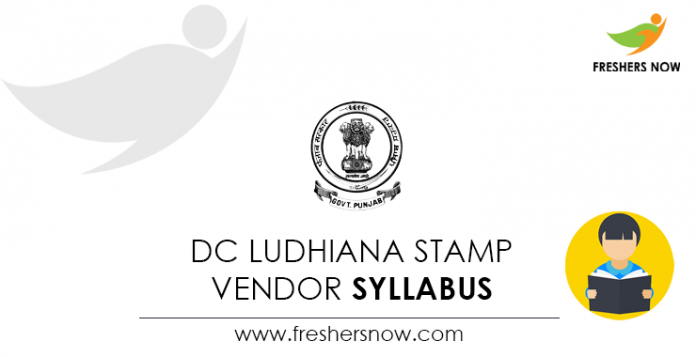 DC Ludhiana Stamp Vendor Syllabus