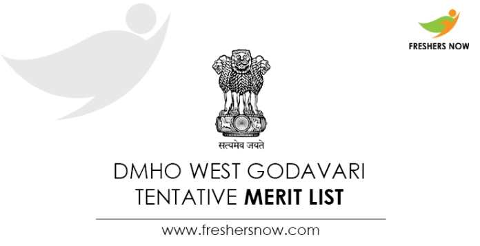 DMHO West Godavari Tentative Merit List