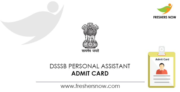 DSSSB-Personal-Assistant-Admit-Card