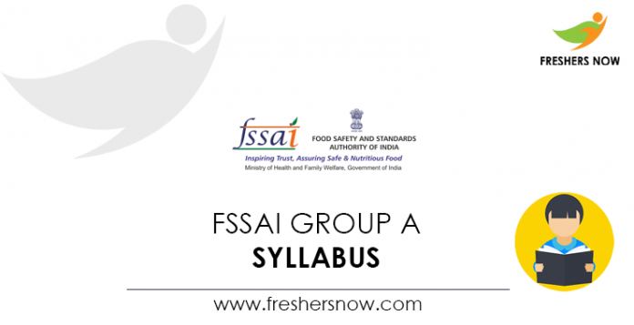 FSSAI Group A Syllabus